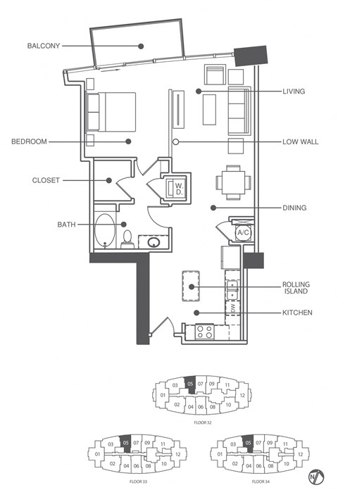 Suite 5 Floor Plan at Element, Florida, 33602